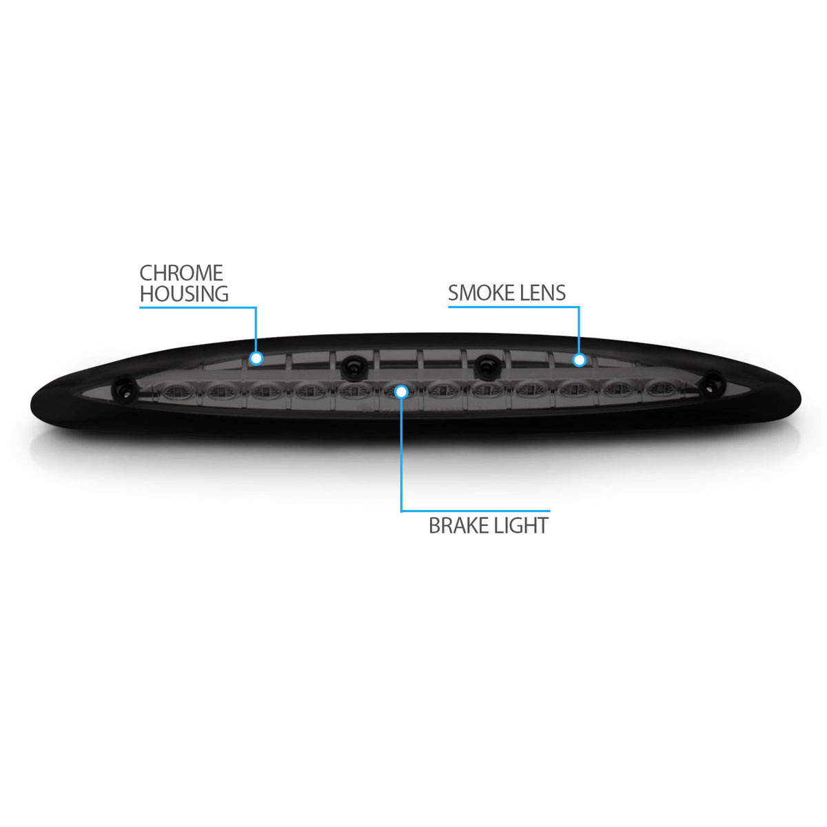 FORD EXPEDITION 97-02 LED 3RD BRAKE LIGHT SMOKE