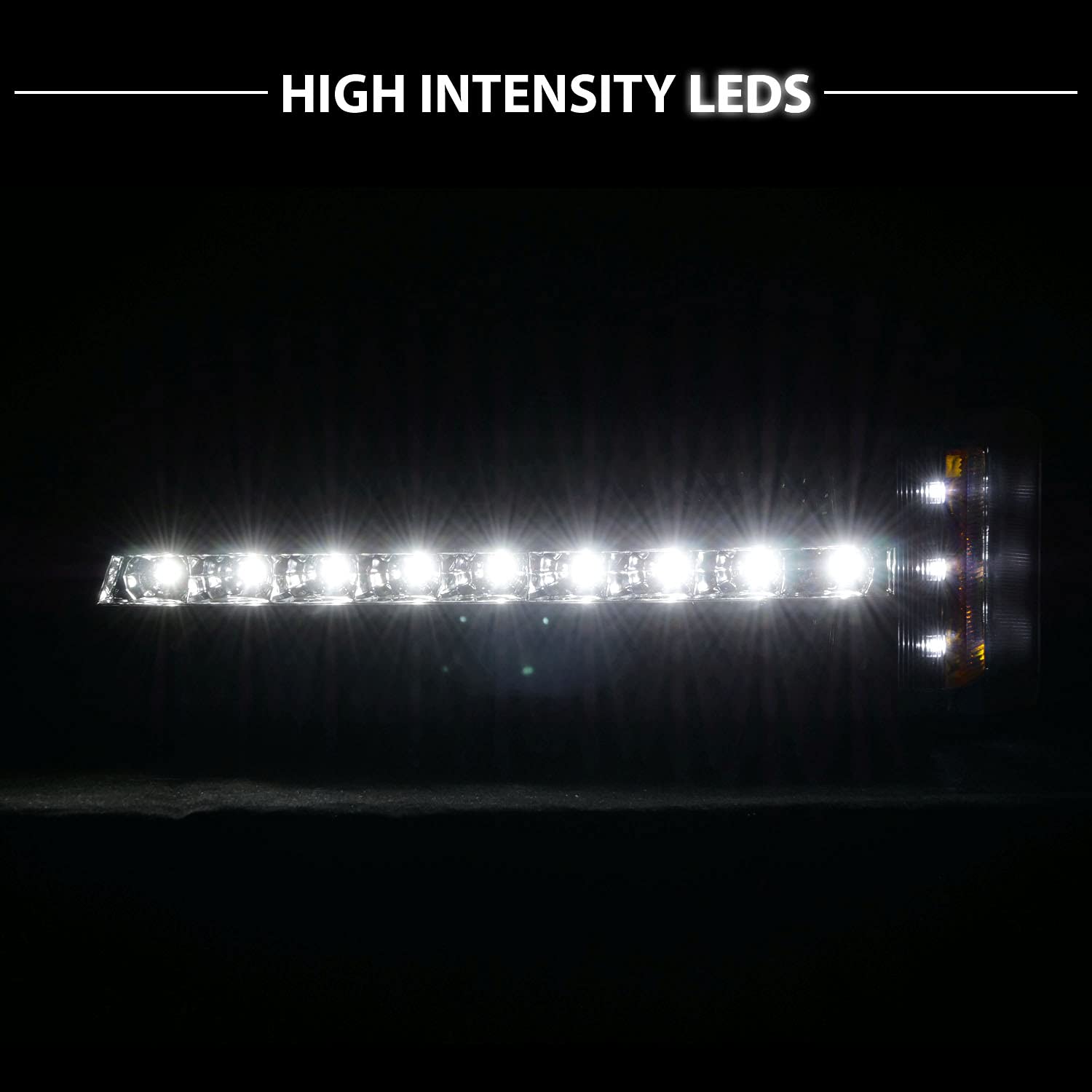 CHEVY SILVERADO 03-06 LED SIGNAL LIGHTS G2 BLACK AMBER