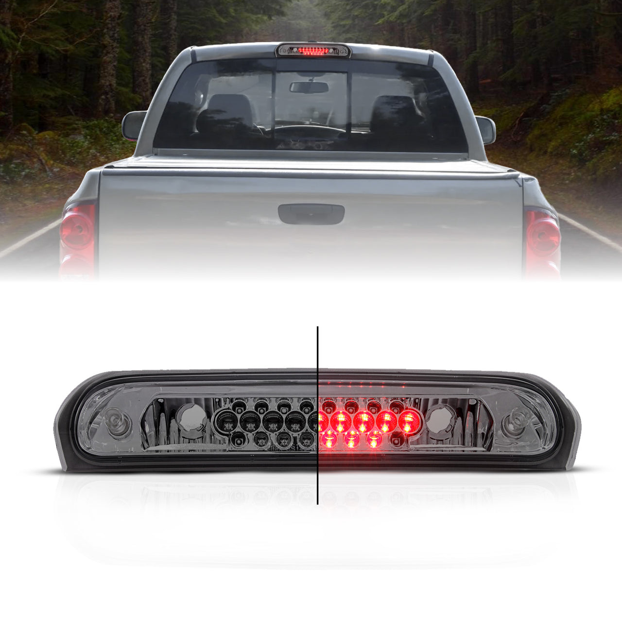 DODGE RAM 02-08 LED 3RD BRAKE LIGHT SMOKE