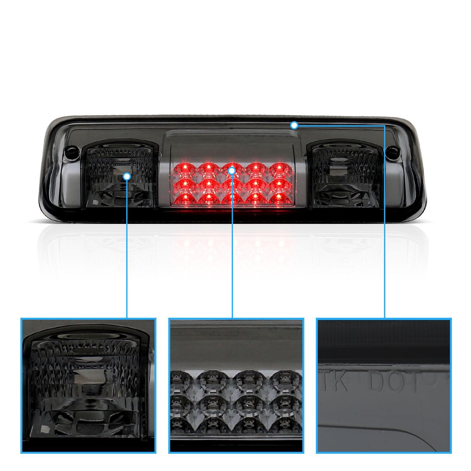 FORD F-150 04-08 LED 3RD BRAKE LIGHT SMOKE